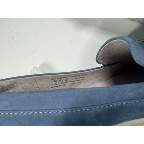 Aravon Loafer Shoes Women’s 8 Blue Suede Leather Toe Slip On C10140 - Picture 6 of 9